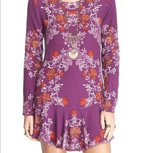 Free People smooth talker dress plum NWT size M